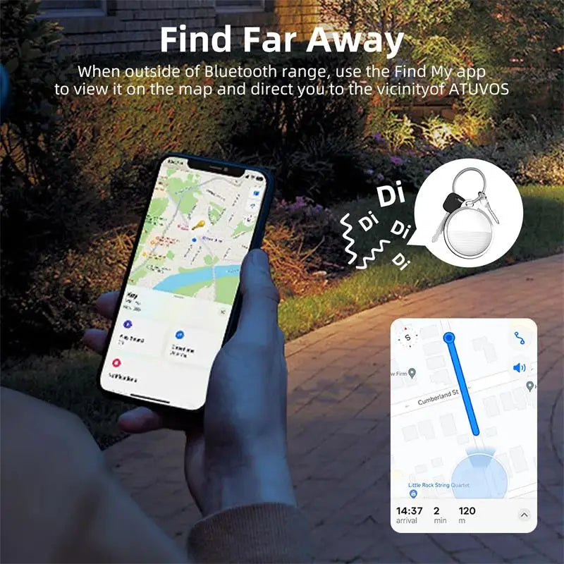 Xiaomi Airtag Bluetooth GPS Localizador de chave/ animal de estimação para IOS.