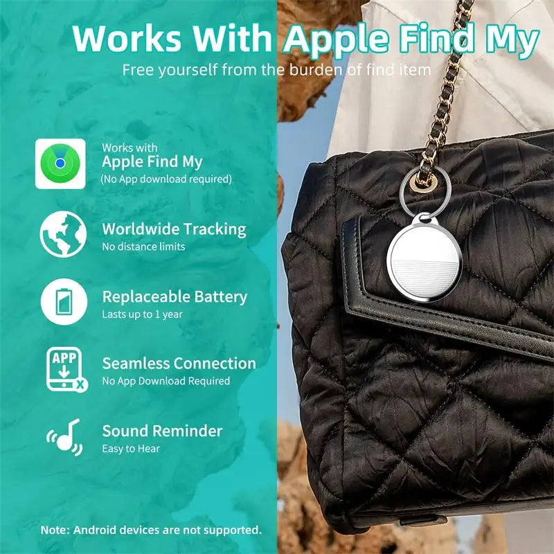 Xiaomi Airtag Bluetooth GPS Localizador de chave/ animal de estimação para IOS.