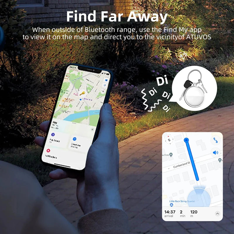 Xiaomi Airtag Bluetooth GPS Localizador de chave/ animal de estimação para IOS.