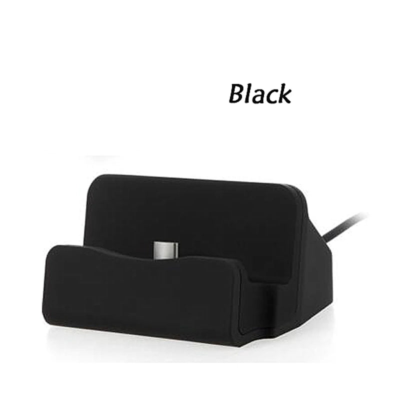 Suporte de Carregamento USB Tipo C e Micro para iPhone-Samsung