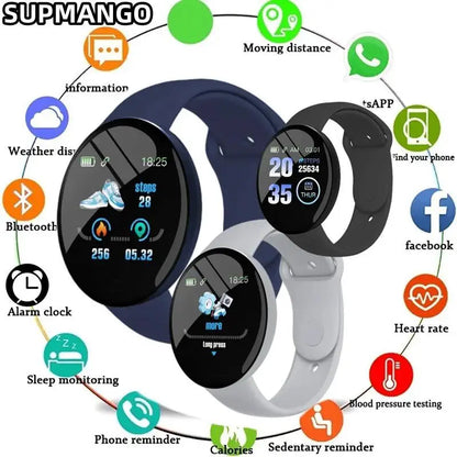 Smart Watch SupMango- Multifuncional, Contagem de Passos e Conectividade, Ideal para Homens e Mulheres, Compatível com Android