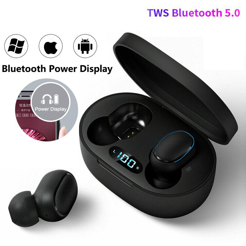 Fones de Ouvido Sem Fio Bluetooth - Microfone e Display LED