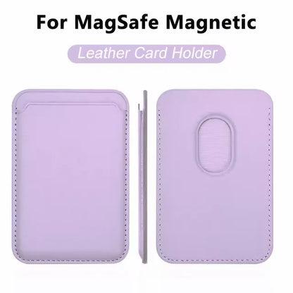 Porta Cartões Magnético de Couro Magsafe para iPhone, Porta Cartões Apple para Modelos 13, 12, 16, 14 Pro Max, 15 Pro y S24