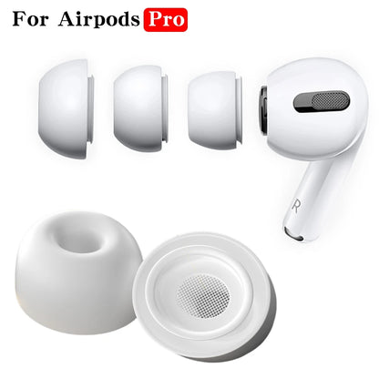 Replacement Eartips For AirPods Pro 1st 2nd Ear Tips Buds Silicone Rubber Eartips Earbuds Cap Gel Accessories XS/S/M/L White.