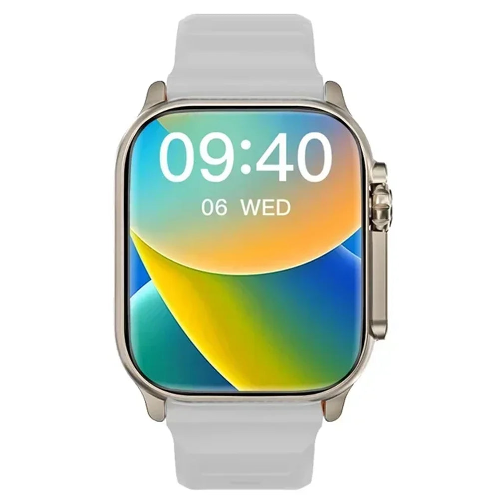 LAXASFIT T900Ultra Smartwatch Bluetooth com Chamadas, Alerta de Mensagens, Monitor de Frequência Cardíaca e Funcionalidades Esportivas – Compatível com Android e iOS para Homens e Mulheres