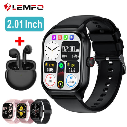 LEMF0 LT10 Smartwatch 2024 - Relógio Inteligente Android com Chamadas Bluetooth, Discagem por Toque, Música, Fitness Tracker e Monitoramento de Atividades Esportivas