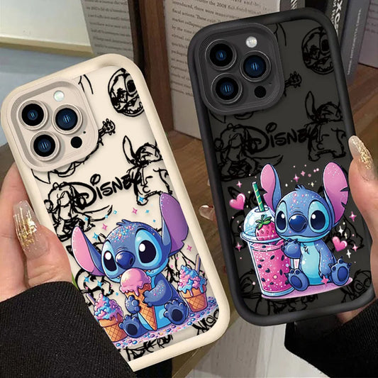 Capa da Disney Stitch: Capa de Silicone Macia para Xiaomi Redmi Note 13, 12, 11 Pro Plus 4G/5G, 12S, 11S, 10S, 10, 9, 9S, 8, 12C, 13C e A3