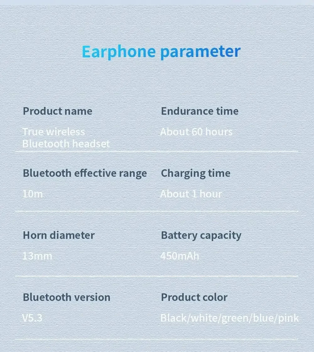 2024 novo AirPro Bluetooth, som de alta fidelidade baixa latência com redução ruído Android/Iphone.