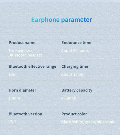 2024 novo AirPro Bluetooth, som de alta fidelidade baixa latência com redução ruído Android/Iphone.