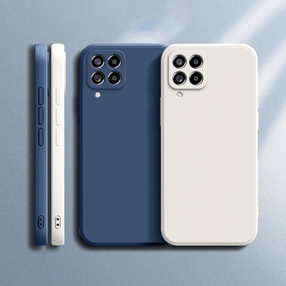 Capa Original para Samsung A12, M12, A22, M22, A32, A42, A52, A72 5G - Capa Protetora de Silicone Matte com Proteção para Câmera